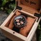 Preview: HOLZKERN | Star Blaze Herren Chronograph (Padouk / Marmor)